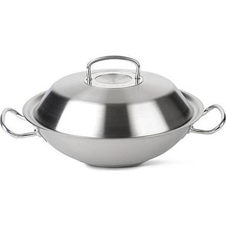 Pánev WOK nerezová – s poklicí – Original profi collection®