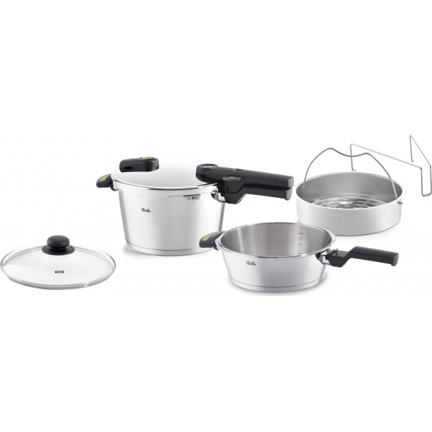 Sada tlakových hrnců VITAQUICK GREEN Fissler 4,5 l a 2,5 l