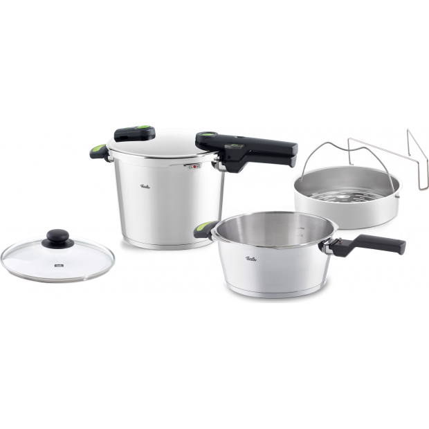 Sada tlakových hrnců VITAQUICK GREEN Fissler 6,0 l a 2,5 l