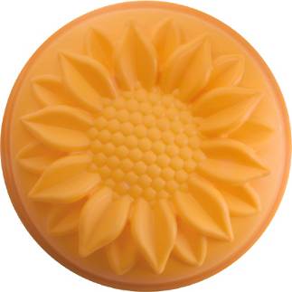 Silikonová forma na pečení slunečnice - oranžová - Ibili